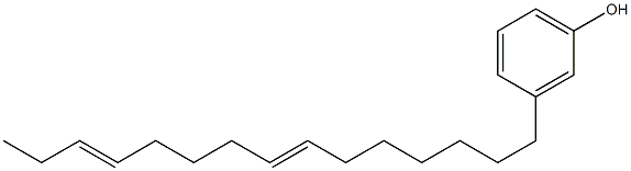 3-(7,12-Pentadecadienyl)phenol Structure