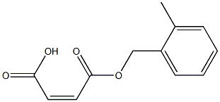 Maleic acid hydrogen 1-(o-methylbenzyl) ester Structure