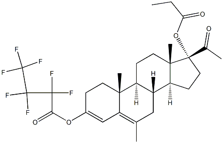 17-Propionyloxy-6-methyl-3-(heptafluorobutyryloxy)pregna-3,5-dien-20-one