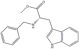 (2S)-2-(Benzylamino)-3-(1H-indole-3-yl)propionic acid methyl ester Structure