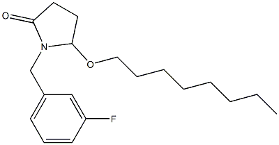 5-(Octyloxy)-1-[3-fluorobenzyl]pyrrolidin-2-one Struktur