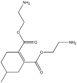 4-Methyl-1-cyclohexene-1,2-dicarboxylic acid bis(2-aminoethyl) ester Structure