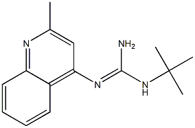 1-tert-Butyl-2-(2-methyl-4-quinolyl)guanidine Structure