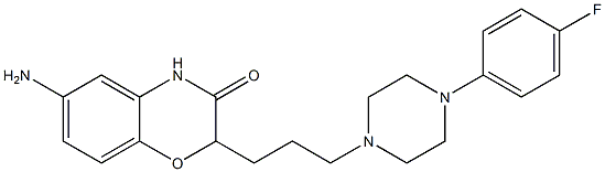 2-[3-[4-(4-Fluorophenyl)piperazin-1-yl]propyl]-6-amino-2H-1,4-benzoxazin-3(4H)-one Structure