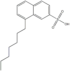 8-Heptyl-2-naphthalenesulfonic acid 结构式