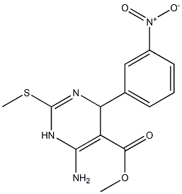 6-Amino-1,4-dihydro-2-methylthio-4-(3-nitrophenyl)pyrimidine-5-carboxylic acid methyl ester