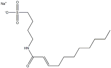 4-(2-Undecenoylamino)-1-butanesulfonic acid sodium salt Structure
