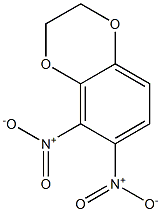 5,6-ジニトロ-2,3-ジヒドロ-1,4-ベンゾジオキシン 化学構造式