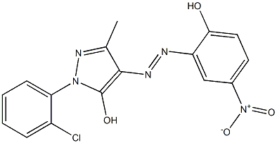 1-(o-Chlorophenyl)-4-(2-hydroxy-5-nitrophenylazo)-3-methyl-1H-pyrazol-5-ol