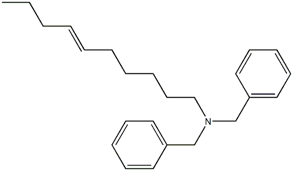 (6-Decenyl)dibenzylamine Structure