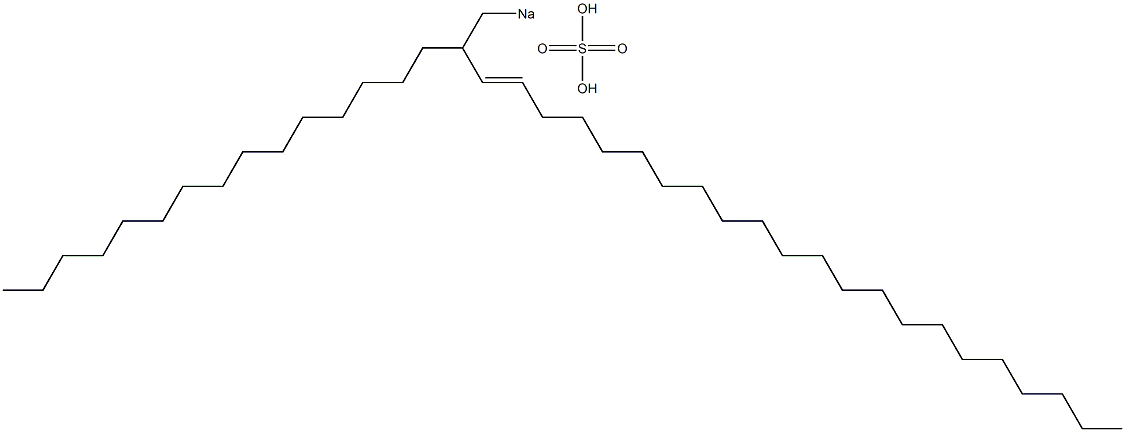 Sulfuric acid 2-pentadecyl-3-tetracosenyl=sodium ester salt Structure