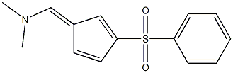 (5E)-5-Dimethylaminomethylene-2-phenylsulfonyl-1,3-cyclopentadiene Struktur