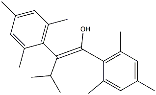 (Z)-1,2-Bis(2,4,6-trimethylphenyl)-3-methyl-1-buten-1-ol Structure