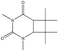 2,4,7,7,8,8-ヘキサメチル-2,4-ジアザビシクロ[4.2.0]オクタン-3,5-ジオン 化学構造式
