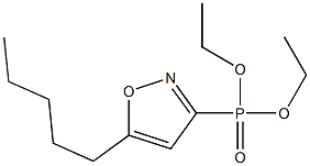 (5-Pentylisoxazol-3-yl)phosphonic acid diethyl ester Structure