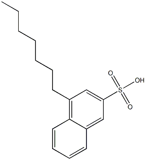 4-Heptyl-2-naphthalenesulfonic acid Struktur