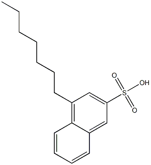 4-Heptyl-2-naphthalenesulfonic acid 结构式