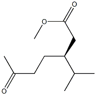 [S,(-)]-3-Isopropyl-6-oxoheptanoic acid methyl ester Structure