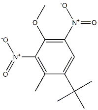 1-tert-Butyl-4-methoxy-2-methyl-3,5-dinitrobenzene Struktur