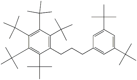 1-(Penta-tert-butylphenyl)-3-(3,5-di-tert-butylphenyl)propane Structure