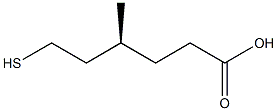[S,(+)]-6-Mercapto-4-methylhexanoic acid Structure
