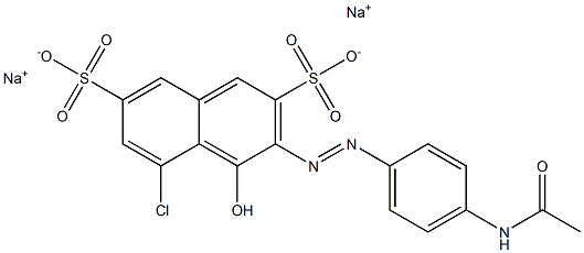 3-[(4-Acetylaminophenyl)azo]-5-chloro-4-hydroxynaphthalene-2,7-disulfonic acid disodium salt