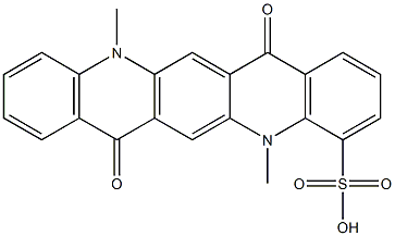 5,7,12,14-Tetrahydro-5,12-dimethyl-7,14-dioxoquino[2,3-b]acridine-4-sulfonic acid|