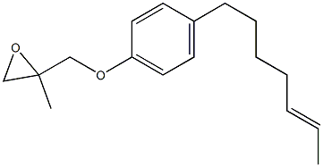 4-(5-Heptenyl)phenyl 2-methylglycidyl ether Structure