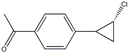 1-[(2R)-2-Chlorocyclopropyl]-4-acetylbenzene Struktur