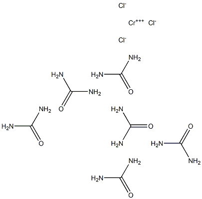 ヘキサキス(尿素)クロム(III)クロリド 化学構造式