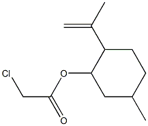 Chloroacetic acid 2-isopropenyl-5-methylcyclohexyl ester Struktur