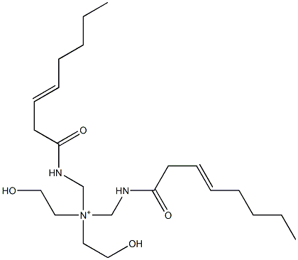  2-Hydroxy-N-(2-hydroxyethyl)-N,N-bis[(3-octenoylamino)methyl]ethanaminium