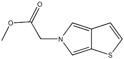 5-(Methoxycarbonylmethyl)-5H-thieno[2,3-c]pyrrole Struktur