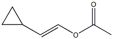 Acetic acid (E)-2-cyclopropylethenyl ester Struktur