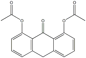 1,8-Diacetoxyanthrone Structure