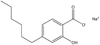 4-Hexyl-2-hydroxybenzoic acid sodium salt|