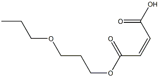 Maleic acid hydrogen 1-(3-propoxypropyl) ester Struktur