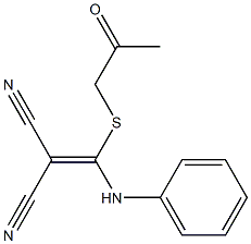 3-[(Acetonyl)thio]-3-phenylamino-2-cyanoacrylonitrile