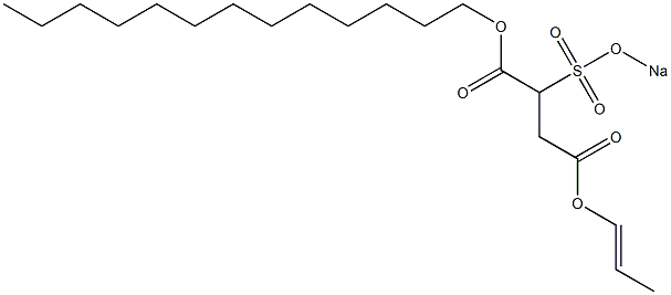 2-(Sodiosulfo)succinic acid 1-tridecyl 4-(1-propenyl) ester