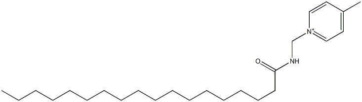 1-(Stearoylaminomethyl)-4-methylpyridinium Struktur