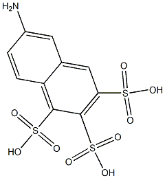 6-Amino-1,2,3-naphthalenetrisulfonic acid Structure