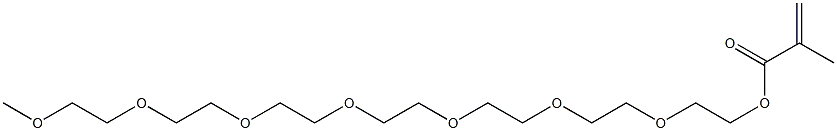 Methacrylic acid 3,6,9,12,15,18,21-heptaoxadocosane-1-yl ester Structure