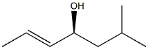 (S)-6-Methyl-2-heptene-4-ol Structure