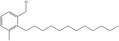 2-ドデシル-3-メチルベンジルクロリド 化学構造式