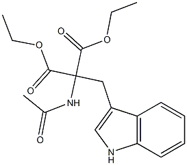 2-Acetylamino-2-[(1H-indol-3-yl)methyl]malonic acid diethyl ester