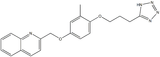  2-[4-[3-(1H-Tetrazol-5-yl)propoxy]-3-methylphenoxymethyl]quinoline