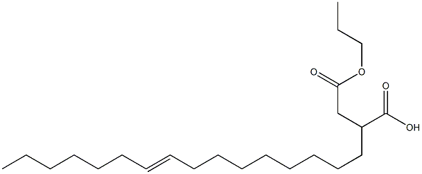 2-(9-Hexadecenyl)succinic acid 1-hydrogen 4-propyl ester Struktur