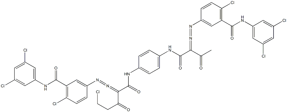  3,3'-[2-(Chloromethyl)-1,4-phenylenebis[iminocarbonyl(acetylmethylene)azo]]bis[N-(3,5-dichlorophenyl)-6-chlorobenzamide]