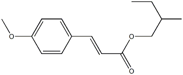 4-Methoxycinnamic acid 2-methylbutyl ester Structure