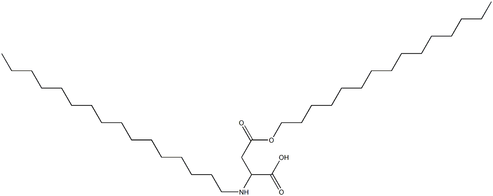 2-Hexadecylamino-3-(pentadecyloxycarbonyl)propionic acid Structure